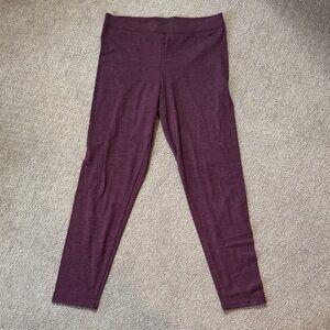 Victoria's Secret PINK Heather Maroon Leggings
